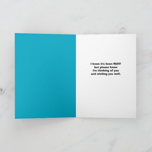 . .ヨークシャーテリアマスクでかわいい顔犬 シーズンカード (内部)