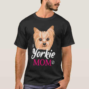 ヨークシャーテリアママママママママカワイヨークシャーテリアドッグ Tシャツ