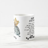 ヨークシャーテリアママ最高の引用文 コーヒーマグカップ (中央)
