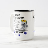 ヨークシャーテリアママ空間詩 ツートーンマグカップ (正面左)