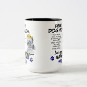 ヨークシャーテリアママ空間詩 ツートーンマグカップ (中央)