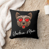 ヨークシャーテリアママ3 16x16 クッション (ブランケット)