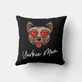 ヨークシャーテリアママ3 16x16 クッション (裏面)