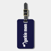 ヨークシャーテリアママ ラゲッジタグ (正面縦)