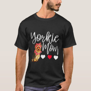 ヨークシャーテリアマムカワイヨークシャーテリアー犬のオーナー恋人 Tシャツ