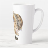 ヨークシャーテリアマムキュートヨークシャーテリアヨークシャーテリア顔 カフェラテマグ (右)