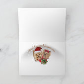 ヨークシャーテリアメリークリスマスとミスタントカード シーズンカード (内部)