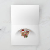 ヨークシャーテリアメリークリスマスとミスタントカード シーズンカード (内部)