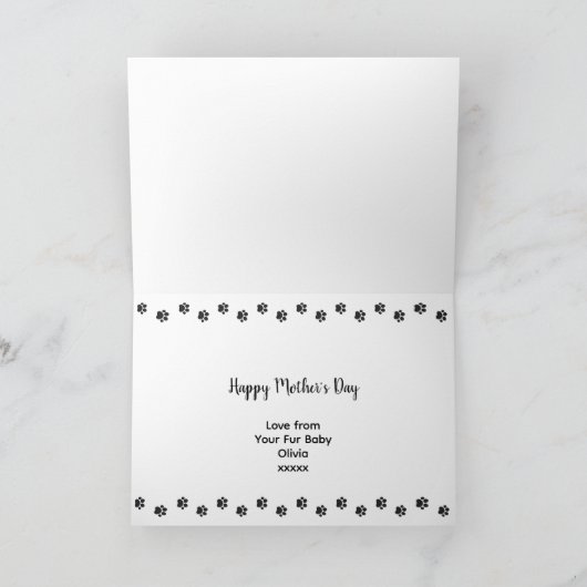 ヨークシャーテリアモマモノグラム名母の日 シーズンカード (内部)