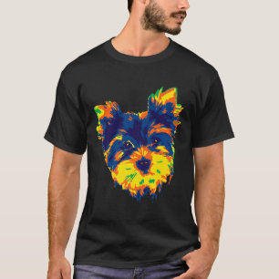 ヨークシャーテリアヨークシャーテリアアートカラー絵画ズギフトP Tシャツ