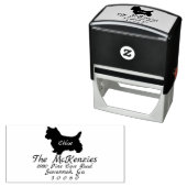 ヨークシャーテリアヨークシャーテリアドッグブリード差出人住所 セルフインキングスタンプ (インサイチュ)