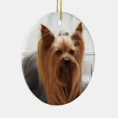 ヨークシャーテリアヨークシャーテリアドッグ セラミックオーナメント (右)