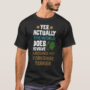 ヨークシャーテリアヨークシャードッグメンズ Tシャツ