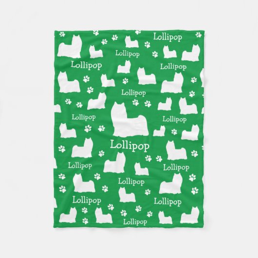 ヨークシャーテリアヨークシャー犬パーソナライズされた毛布 フリースブランケット (正面)