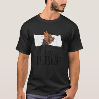 ヨークシャーテリアラバーヨークシャーテリアドッグオフィシャルスリープ Tシャツ