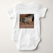 ヨークシャーテリアレディ・フォー・ア・昼寝 ベビーボディスーツ (裏面)