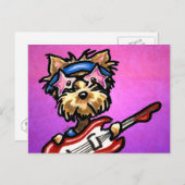 ヨークシャーテリアロッカー ポストカード (正面/裏面)