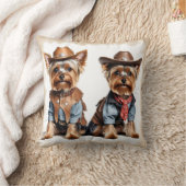 ヨークシャーテリアヴィンテージ クッション (ブランケット)