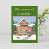 ヨークシャーテリアークリスマストリートショップ招待状 招待状 (スタンド正面)