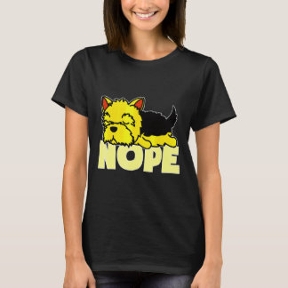 ヨークシャーテリアードッグ怠惰な日疲れ Tシャツ