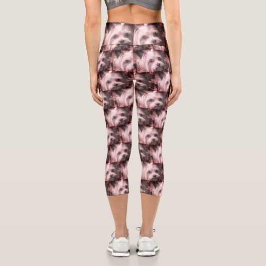 ヨークシャーテリアーヨークシャーテリアお気に入りのブリード カプリレギンス (裏面)