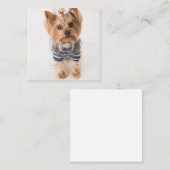ヨークシャーテリア入りセーター ノートカード (正面/裏面)
