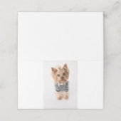 ヨークシャーテリア入りセーター プレイスカード (外部開封)