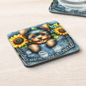 ヨークシャーテリア入り コースター (左側)