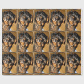 ヨークシャーテリア初めてのクリスマス ラッピングペーパー (フラット)