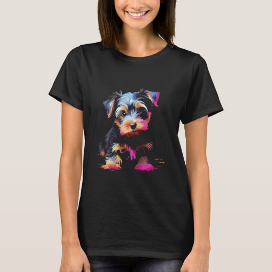 ヨークシャーテリア子犬1 Tシャツ (正面)