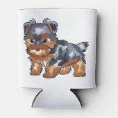 ヨークシャーテリア子犬 缶クーラー (正面)