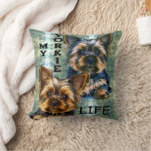 ヨークシャーテリア寿命 クッション (ブランケット)