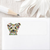 ヨークシャーテリア差出人住所ラベル ラベル (インサイチュ)