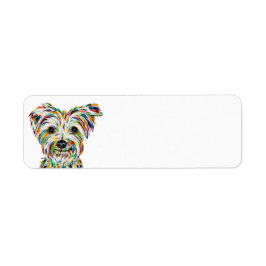 ヨークシャーテリア差出人住所ラベル ラベル