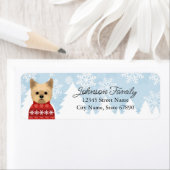 ヨークシャーテリア差出人住所ラベル ラベル (インサイチュ)