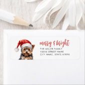 ヨークシャーテリア差出人住所ラベル ラベル (インサイチュ)