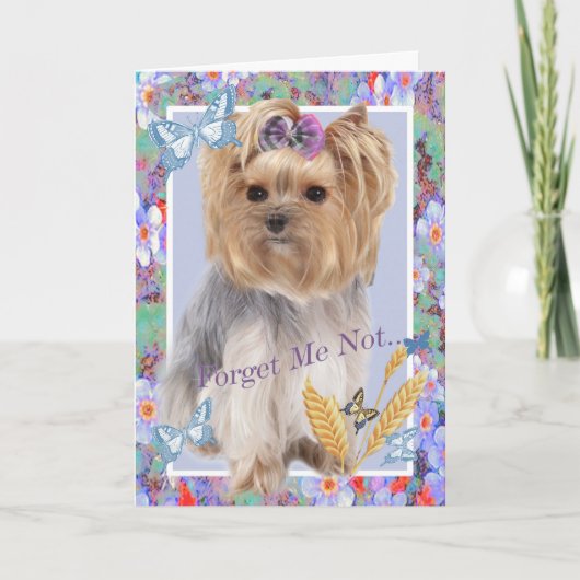 ヨークシャーテリア忘れマイメモリアルカード カード (正面)