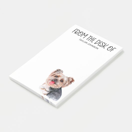 ヨークシャーテリア恋人の投稿ノート ポストイット (アングル)