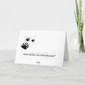 ヨークシャーテリア悲しそうな目 カード (裏面)