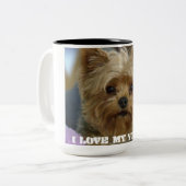 ヨークシャーテリア愛マグ ツートーンマグカップ (正面左)