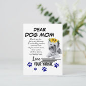 ヨークシャーテリア母の空間詩 ポストカード (スタンド正面)