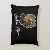 ヨークシャーテリア母 アクセントクッション (裏面(縦))