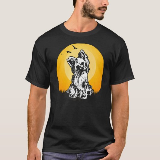 ヨークシャーテリア犬の品種35 Tシャツ (正面)