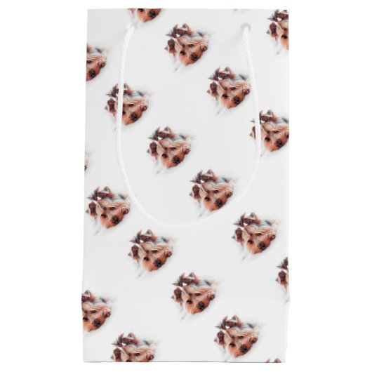 ヨークシャーテリア犬愛ヨークシャーテリアのヨークシャテリア スモールペーパーバッグ (正面)