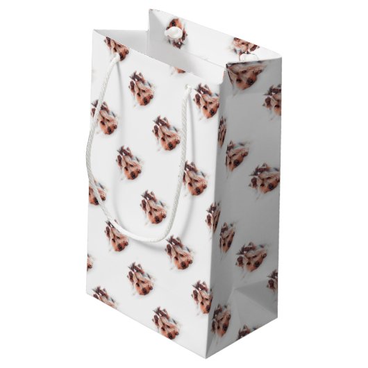 ヨークシャーテリア犬愛ヨークシャーテリアのヨークシャテリア スモールペーパーバッグ (裏面アングル)