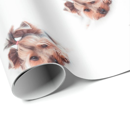 ヨークシャーテリア犬愛ヨークシャーテリアのヨークシャテリア ラッピングペーパー (ロールコーナー)