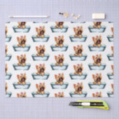 ヨークシャーテリア犬 薄葉紙 (クラフト)