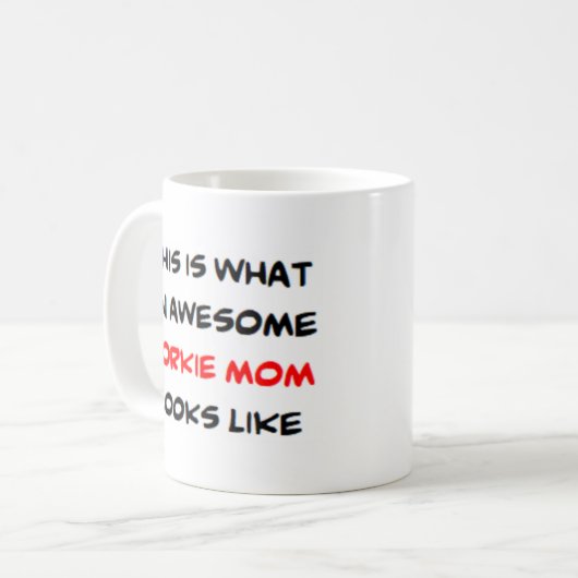 ヨークシャーテリア素晴らし、 コーヒーマグカップ (正面左)