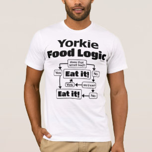 ヨークシャーテリア食品論理 Tシャツ