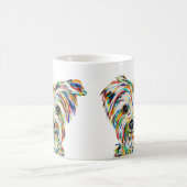 ヨークシャーテリア11オズ。コーヒーマグ コーヒーマグカップ (中央)